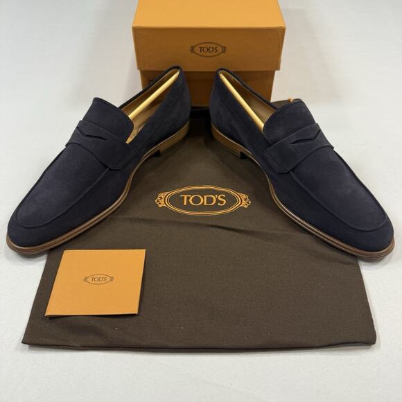 Tod’s PANTOFOLE SUEDE PENNY Loafer Size 7.5UK/9US New In Box MSRP $895